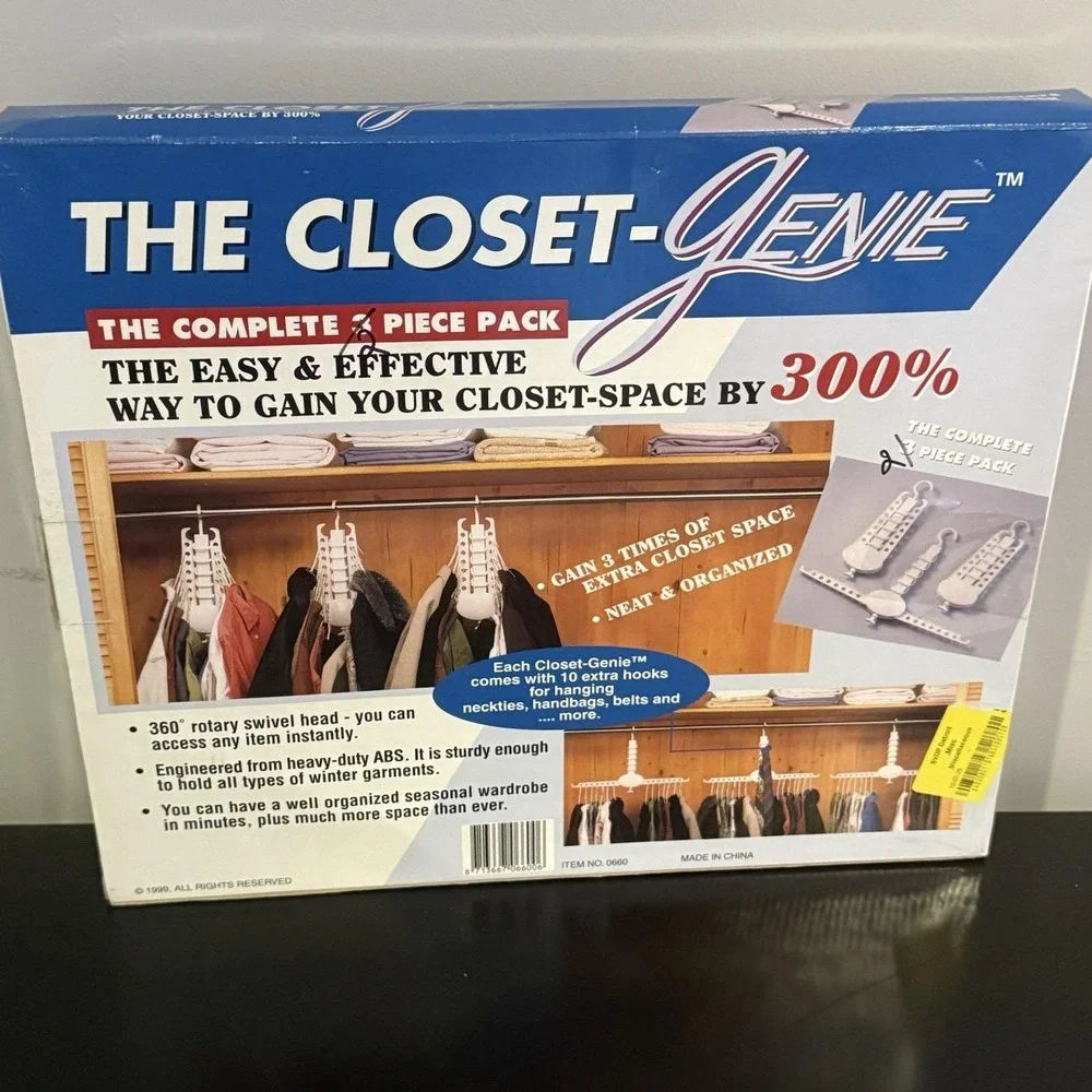 The Closet-Genie 5 piece 2 Boxes pack holds over 42+28 garments neat wrinkle Fre